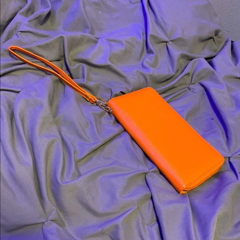 Orange Wristlet